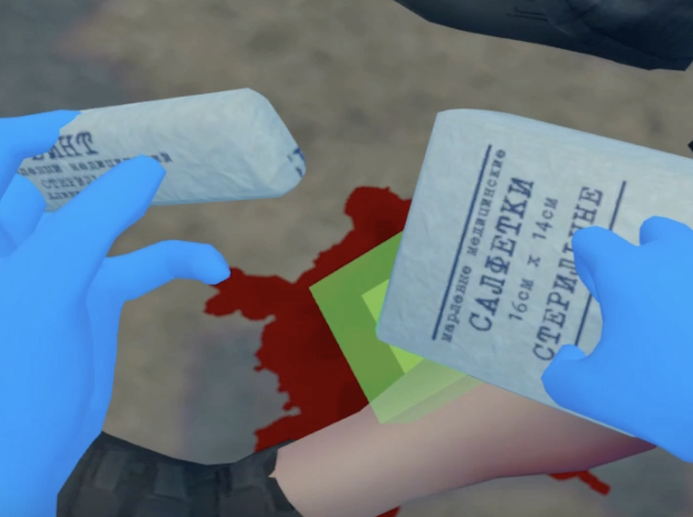 Сценарий VR-тренажёра ARPort SafetyVR по оказанию первой помощи